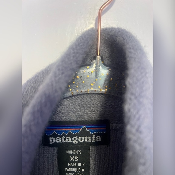 Patagonia Women’s Full Zip 100% Wool Cardigan Sweater Grey Jacket Size XS $179 - Picture 2 of 3